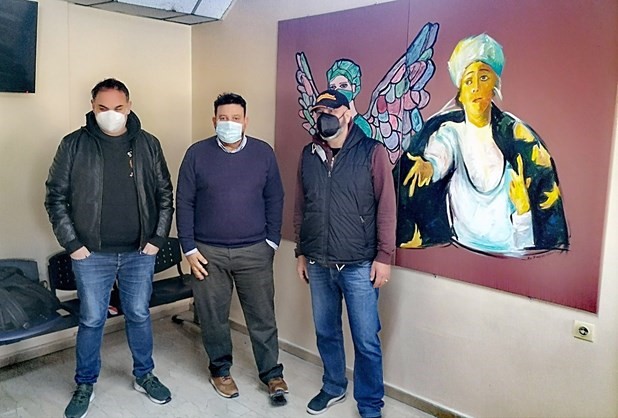 Εικαστική παρέμβαση στο Τμήμα Επειγόντων Περιστατικών